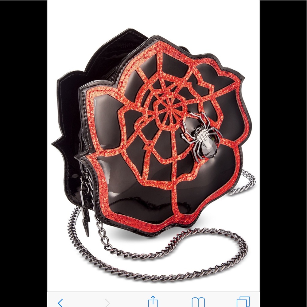 Betsey Johnson rose web Crossbody